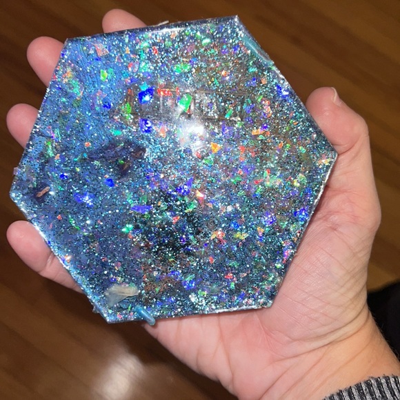 Sparkly Resin Coaster - Picture 2 of 2